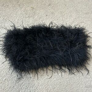 black feather tube top